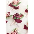 thumbnail image 3 of Set of 6 Burgundy & Ivory Foam Rose Boutonnieres with Pins for Men Wedding for Groom Groomsmen Wedding Ceremonies Anniversaries Formal Dinners Parties Proms, 3 of 5