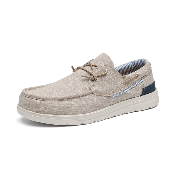 Zapatos Bruno Marc Mocasines Slip-on Casual Náuticos para Hombre Khaki Talla 9.5