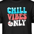 thumbnail image 2 of Teelocity Chill Vibes Only Graphic T-Shirt (Large - Standard Fit, Black), 2 of 4