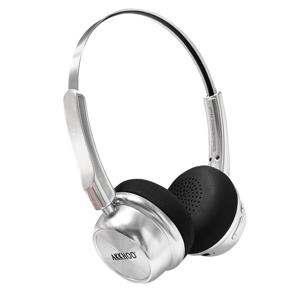 AKKHOO Wireless Retro On-Ear Headphones, Bluetooth 5.4 with ENC Noise Cancelling Mic, 10H Playtime, Lightweight Comfortable Portable Headset for Travel, Work, Commute, Office, Daily Use, Gift
