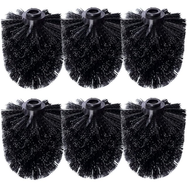 Paquete de 6 cabezales de cepillo de baño de repuesto Cepillo negro de repuesto Cepillo negro de repuesto Cabezal de cepillo negro de repuesto Cepillo negro de repuesto individual Cepillo de baño de r