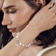 thumbnail image 5 of Collar de cuentas de 8 mm rosa para festival, regalo para hombre y mujer, ajustable, con cuentas de piedra natural, collar de cuentas con rayas moradas y charm en forma de corazón, 5 of 8