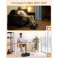 thumbnail image 6 of Foot Rest for Under Desk at Work, Heated Foot Stool with Vibration Massage, Adjustable Height Memory Foam Foot Stool,2 Heat Levels Ergonomic Desk Footrest, 6 of 6