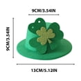 thumbnail image 5 of Clovers Headwears St. Patrick's Hat Irish Festival Party Green Hat, B, 5 of 5