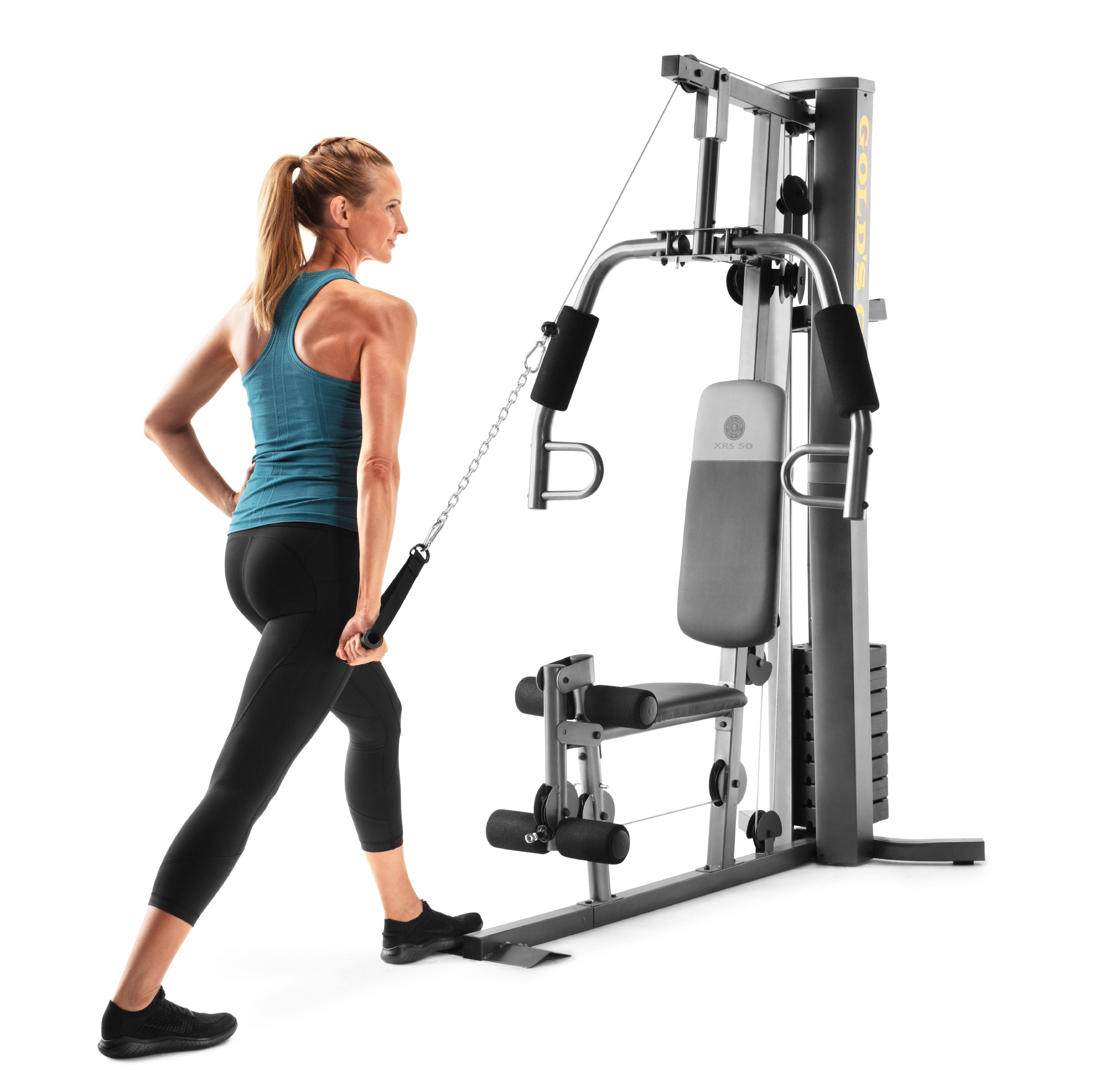 Gold's Gym XRS 50 Home Gym with up to 280 lbs of Resistance ...