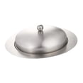 thumbnail image 4 of FRCOLOR Stainless Steel Butter Dish with Lid for Kitchen Use Silver Rust Resistant 7.5 Inch, 4 of 8