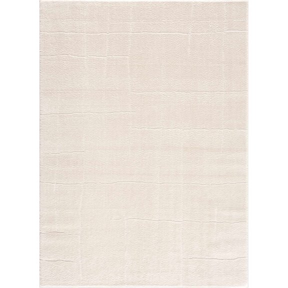 BoutiqueRugs Koume Contemporary Area Rug - Rose Cream - 5'3" x 7'