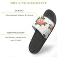 thumbnail image 3 of GZHJMY Stylish Slides for Women Men, Pink Striped Flower Soft Flexible Slip-on Sandals Slippers, 3 of 7