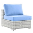 thumbnail image 2 of Modway Convene Outdoor Patio Armless Chair in Light Gray Light Blue, 2 of 8