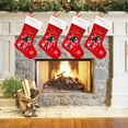 thumbnail image 6 of Jiaroswwei Goodie Bag Christmas Pattern Wear-Resistant Fabric Gnome Snowflake Stocking Xmas Tree Decor, 6 of 8