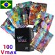 thumbnail image 1 of Tarjetas de Pokémon portugués holográficas Vstar Vmax GX con arcoíris Arceus Shiny Charizard, tarjeta comercial, juguetes para niños, 100 Uds., 1 of 5