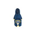 thumbnail image 1 of Methold Chubasquero impermeable para mascotas de viaje, Poncho impermeable de PVC para animales pequeños, chubasquero de 4 patas, ropa reflectante a Ropa para mascotas Azul METRO Methold PT004448-02, 1 of 6