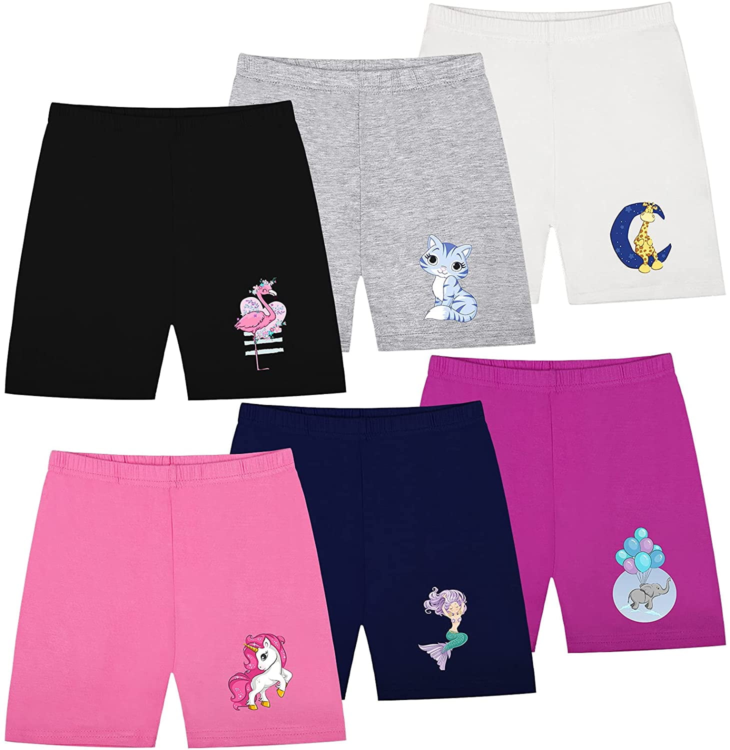 EAYY 6 Pack Girl Short Tights Dancewear 