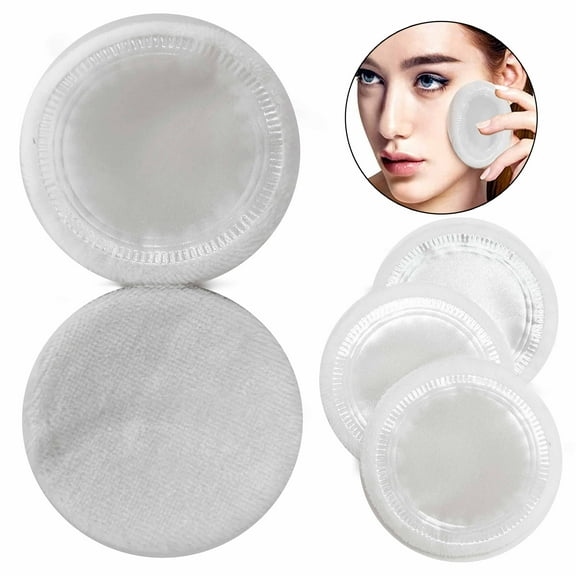 20 Large Velour Powder Puff Round Beauty Foundation Flawless Blending Makeup Pad