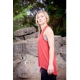 thumbnail image 4 of Expert Brand USA-Made Women's Siro Casual V-Neck Tunic Tank Top, Scarlet, XL, 4 of 8