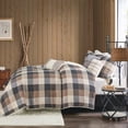 thumbnail image 4 of 6 Piece Printed Herringbone Quilt Set with Throw Pillows Neutral Full/Queen On-Site, 4 of 15