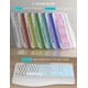 thumbnail image 3 of Combo de Teclado y Ratón Inalámbrico SABLUTE Ergonómico Blanco, 3 of 9