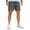 Deep Grey, variant on COOFANDY Men's Casual Cotton Shorts 5 Inch Summer Beach Lightweight Drawstring Elastic Waist Chino Golf Shorts