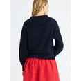 thumbnail image 3 of Free Assembly Women's V-Collar Sweater with Long Sleeves, Midweight, Sizes, XS-XXL, 3 of 6