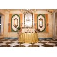 thumbnail image 1 of GFDYREE 132" Round Sparkly Gold Sequin Tablecloth for Wedding, Party, Christmas Decorations, 1 of 5
