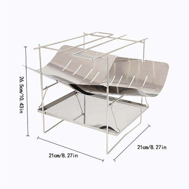 ziyahi Folding Charcoal Barbecue Grill Portable Picnic Cooker Barbecue Stove Rack