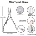 thumbnail image 2 of Ingrown Toenail Clipper Ingrown Toenail Clipper Kit Nail Manicure Professional Pedicure Tools Kit Stainless Steel 7PCS, 2 of 5