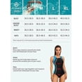 thumbnail image 2 of Alove Women Stereoscopic Pattern Bathing Suits Open Back Beach Wear One-piece Swimming Fitness Boxer Quick-drying Swimsuit for Swimming Pool, 2 of 6