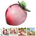 thumbnail image 2 of Parvistic Peach Decoration Fake Peach Crystal Fruit Figurines Art Ornament Tabletop Desk Ornament, 2 of 9