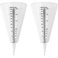 thumbnail image 1 of Nirvana Rain Gauge, Outdoor Rain Gauge, 2 Clear Cone Rain Gauge with Double Scale for Rainfall Monitoring in Gardens, Outdoors and Balconies, 1 of 5