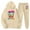 Beige, variant on Kids Outfits Set 6 7 Six Seven Letter Outfits Set Comfortable Boys Cartoon Graphic Print Hooded Zip Up Tracksuit Long Sleeve Athletic Outfit For Kids Red 100(3-4 Years)