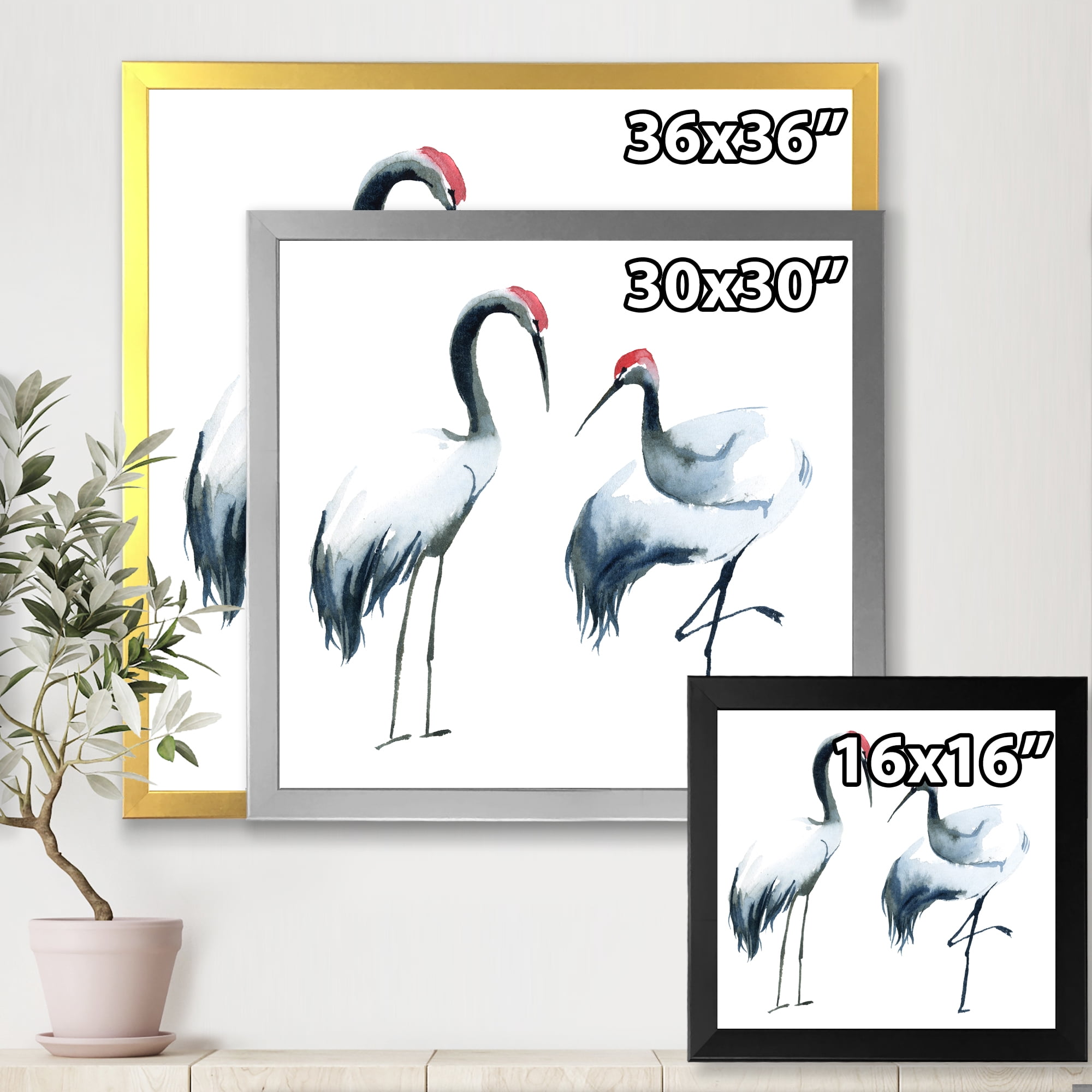 Designart 'Two Monochrome Shadoofs' Farmhouse Framed Art Print