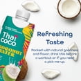 thumbnail image 3 of Thai Coco Organic Coconut Water, 100% Pure & Unsweetened, No Sugar Added, USDA Organic, Natural Electrolytes Hydration Drink, 11.2 fl oz Tetra Carton (Pack of 12), 3 of 5