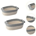 thumbnail image 6 of TISHITA Cotton Rope Basket Storage Basket Storage Basket Bin Container under Shelf Basket for Cosmetics Home Decor Desk Bedside Table grey white, 6 of 8
