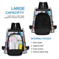 thumbnail image 6 of FORMRS Women's Travel Backpack Purse Anti-Theft Hidden Pockets Casual Shoulder Bag, Musical Pattern, 6 of 7