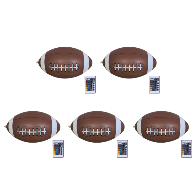Globo Inflable Con LED 16 Colores Control Remoto (Rugby)