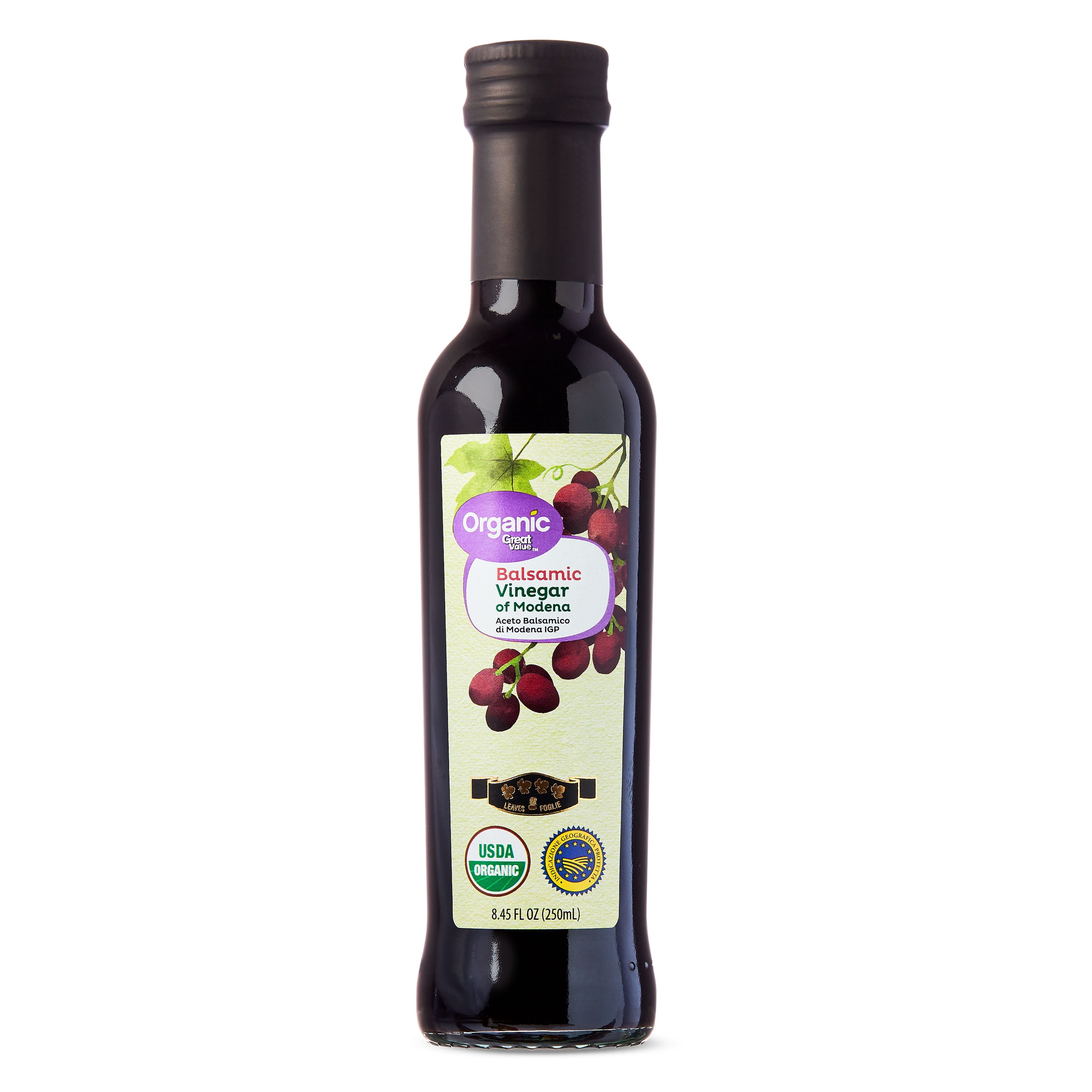 (2 pack) Great Value Organic Balsamic Vinegar of Modena, 8.45 fl oz