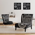 thumbnail image 3 of Designart "Set Barbershop" Upholstered Mid-Century Accent Chair - Arm Chair, 3 of 5
