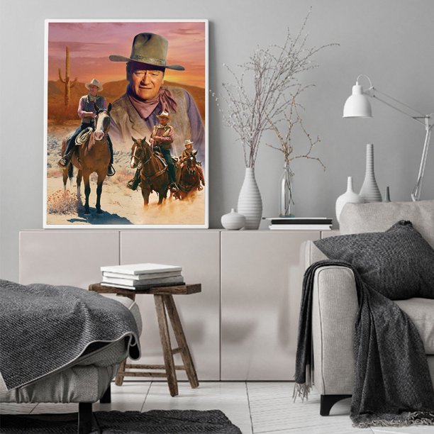 Cuadros Decorativos Kits de pintura al óleo de vaquero por números, cuadro de lienzo, arte de pared DIY, regalo artesanal sin marco Ndcxsfigh Nuevos Originales
