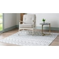 thumbnail image 2 of Unique Loom Moroccan Trellis Rug, Ivory/Gray (6' 0 x 6' 0), 2 of 2