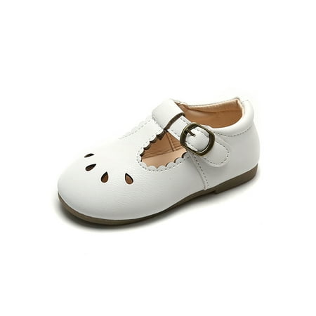 

Zodanni Toddler Retro Flat Mary Jane Dance Comfort Low Top Dress Shoes Lightweight Leather Shoe