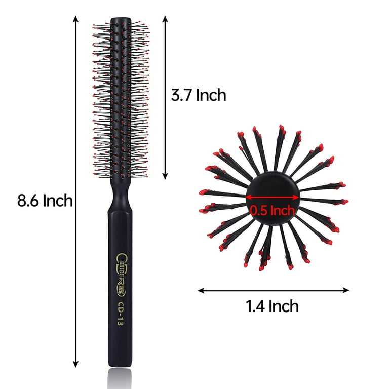 Perfehair Small Round Brush for Blow Drying Short Inch