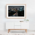 thumbnail image 5 of Houston Skyline 02 - Houston Texas Photography Oak Framed Wall Art Print 16 x 24 inches, 5 of 6
