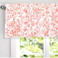 thumbnail image 3 of DriftAway Julia Watercolor Blooming Flower Floral Lined Thermal Insulated Window Curtain Valance Rod Pocket 18"L x 52"W, 3 of 8