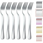 ReaNea Dinner Forks 6-Pieces Stainless Steel 8.17" Wedding Forks Silverware Set