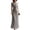 Khaki, variant on Women’s Elegant Ruched Drape Neck Maxi Dress Formal Sleeveless Gown for Party and Evening Event Wear Long Dress Wine L