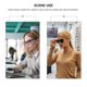 thumbnail image 4 of 1pc Zipper Eyeglasses Case Honeycomb Pattern Glasses Case Sunglasses EVA Box Protector with Zipper (Black), 4 of 4