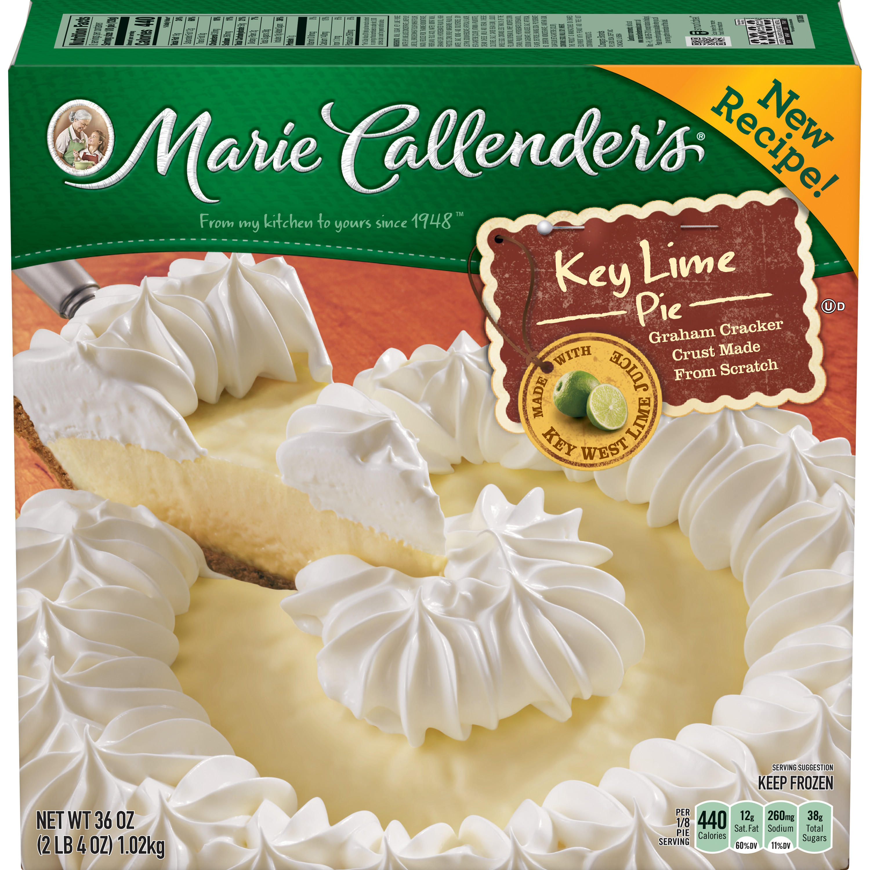 Marie Callender s Frozen Pie Dessert Key Lime 36 Ounce Walmart