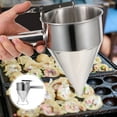 thumbnail image 4 of Stainless Steel Baking Piston Funnel Dispenser Confectionery Funnel with Rack for Kitchen Cake and Desserts Cooking Tool, 4 of 9