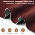 thumbnail image 5 of Unique Bargains Suede Fabric 160G Headliner Fabric 85.04"L x 59.84"W Interior Trim DIY Roof Repair Replacement Foam Backing for Car RV SUV Automotive Claret 1 Pcs, 5 of 7