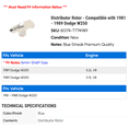 thumbnail image 2 of Distributor Rotor - Compatible with 1981 - 1989 Dodge W250 1982 1983 1984 1985 1986 1987 1988, 2 of 2